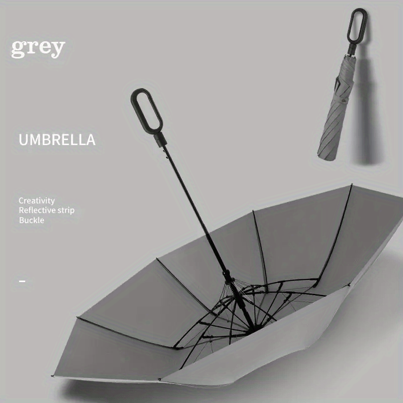 Windproof Automatic Golf Umbrella Dual-Use Rain or Shine 8 Ribs