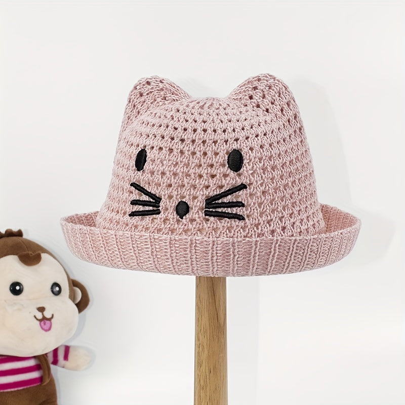 Baby Cat Straw Hat Sunshade Top Hat Boys Girls