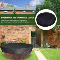 Round Hot Tub Spa Cover Waterproof UV Protection Windproof