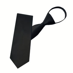 Zipper Tie Classic Pre Tie Adjustable Ties for Daily Dress Wedding Party
