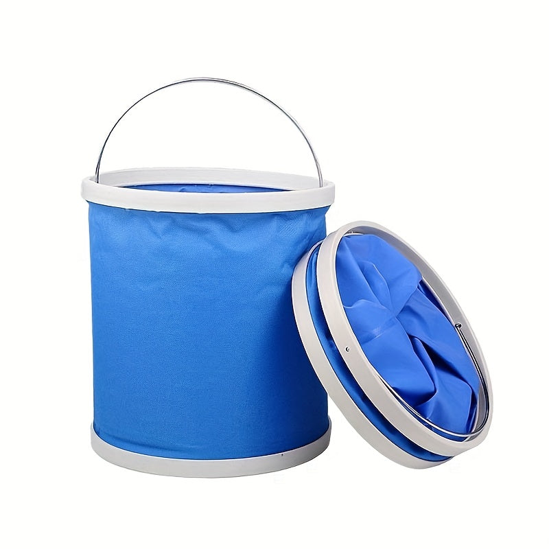 1pc Folding Bucket Portable Water Bucket Large Foldable Car Washing Bucket