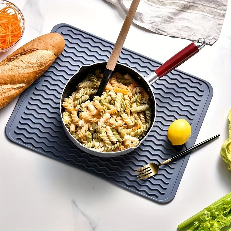 Silicone Dish Drying Mat Anti-slip Coaster Heat-resistant Square Placemat