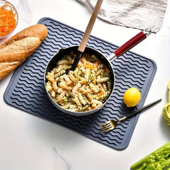 Silicone Dish Drying Mat Anti-slip Coaster Heat-resistant Square Placemat