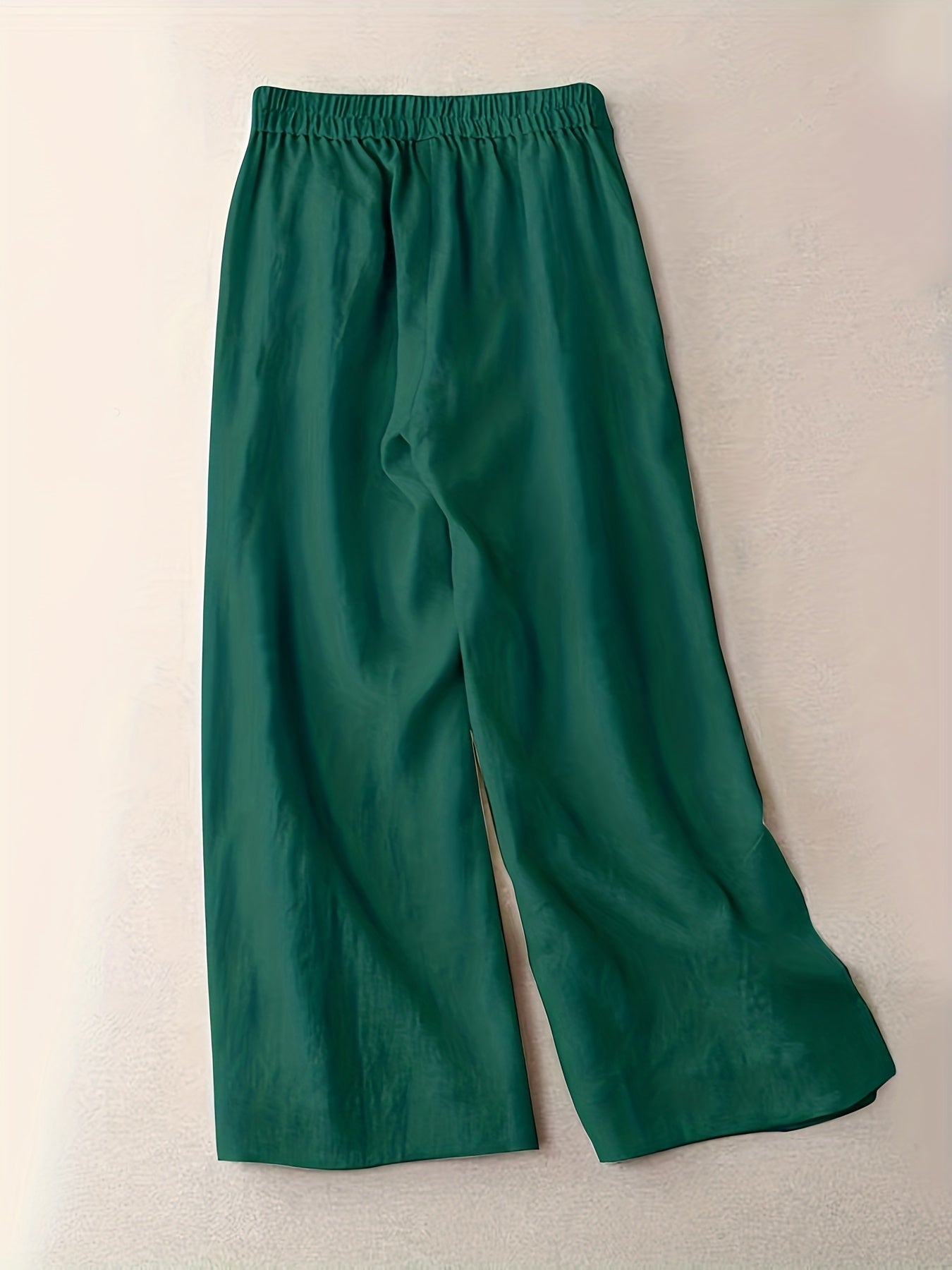 Solid Split Wide Leg Pants for Spring & Summer