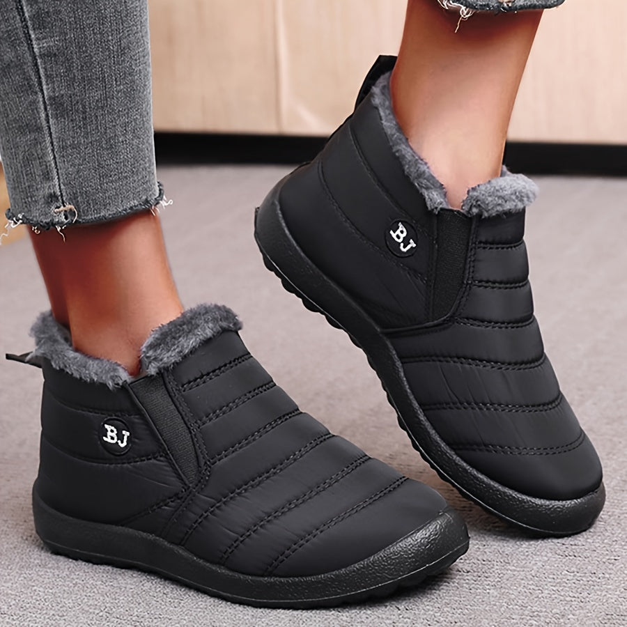 Women's Winter Snow Boots Waterproof Lightweight Slip-on Warm Ankle Boots