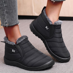 Women's Winter Snow Boots Waterproof Lightweight Slip-on Warm Ankle Boots