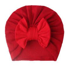 Candy Colored Nylon Bow Baby Hat For All Seasons