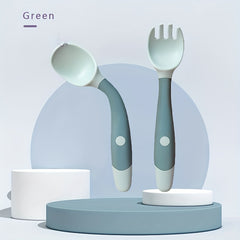Silicone Feeding Spoon for Babies Bendable Soft Tip Training Spoon