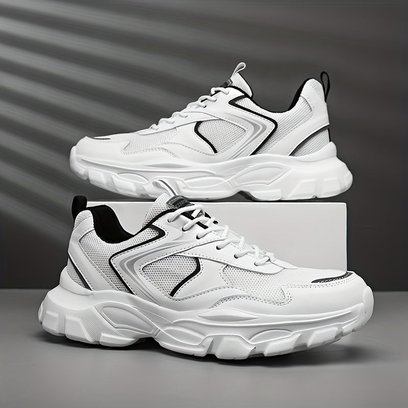 Men's Breathable Mesh Chunky Sneaker Wear-resistant Casual Shoes