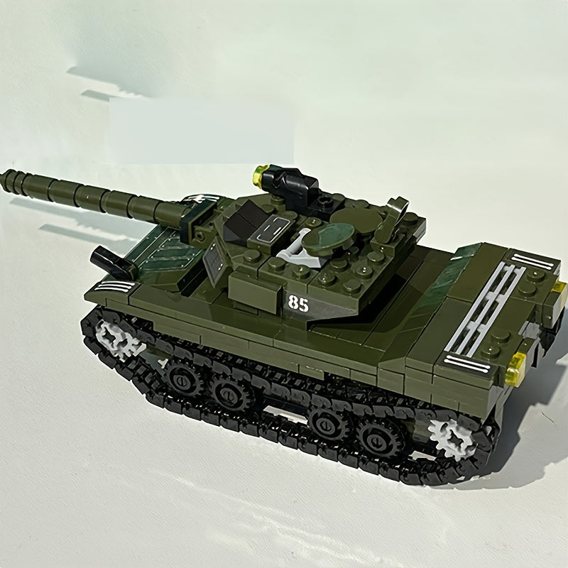 ABS Tank Model Kit Golden & Army Green Educational Toy