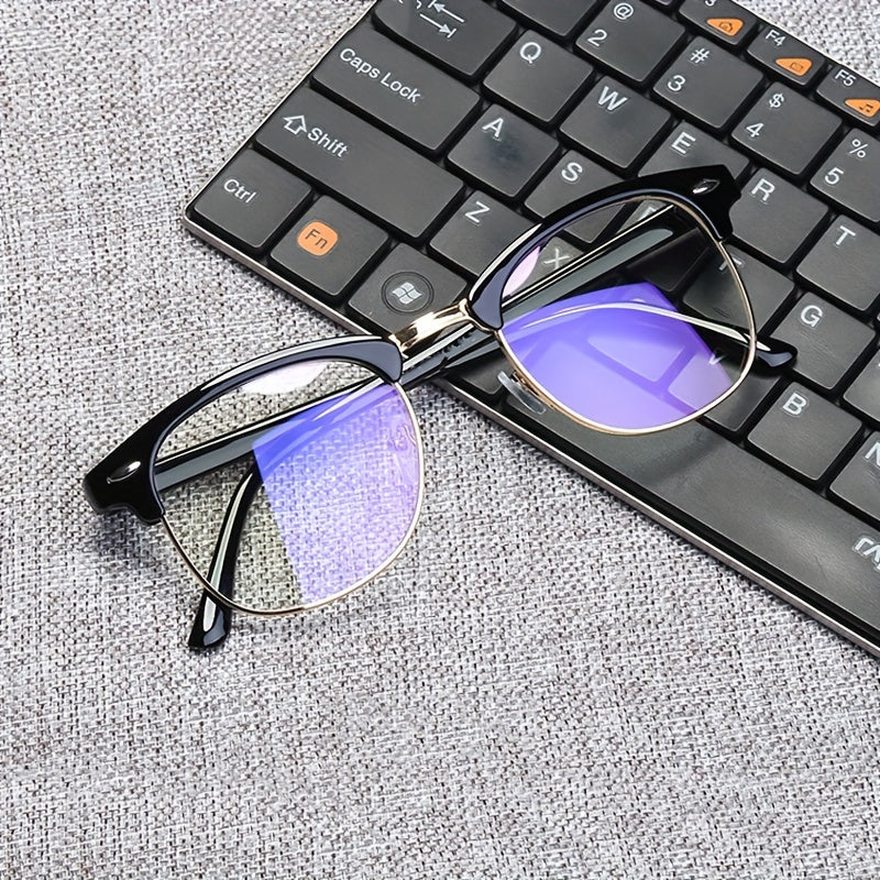 Anti Eyeglass Glasses Large Frame Pilot Glasses For Men And Women