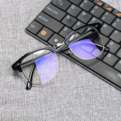 Anti Eyeglass Glasses Large Frame Pilot Glasses For Men And Women