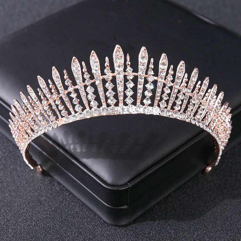 Queen's Tiara Crown Rhinestone Hair Hoop Wedding Accessories
