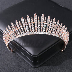 Queen's Tiara Crown Rhinestone Hair Hoop Wedding Accessories