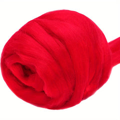 100g Fiber Roving Wool Top Wool Felting Supplies Chunky Yarn Spinning Wool