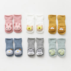 Cartoon Doll Baby Floor Socks Warm Thick Anti-slip Socks