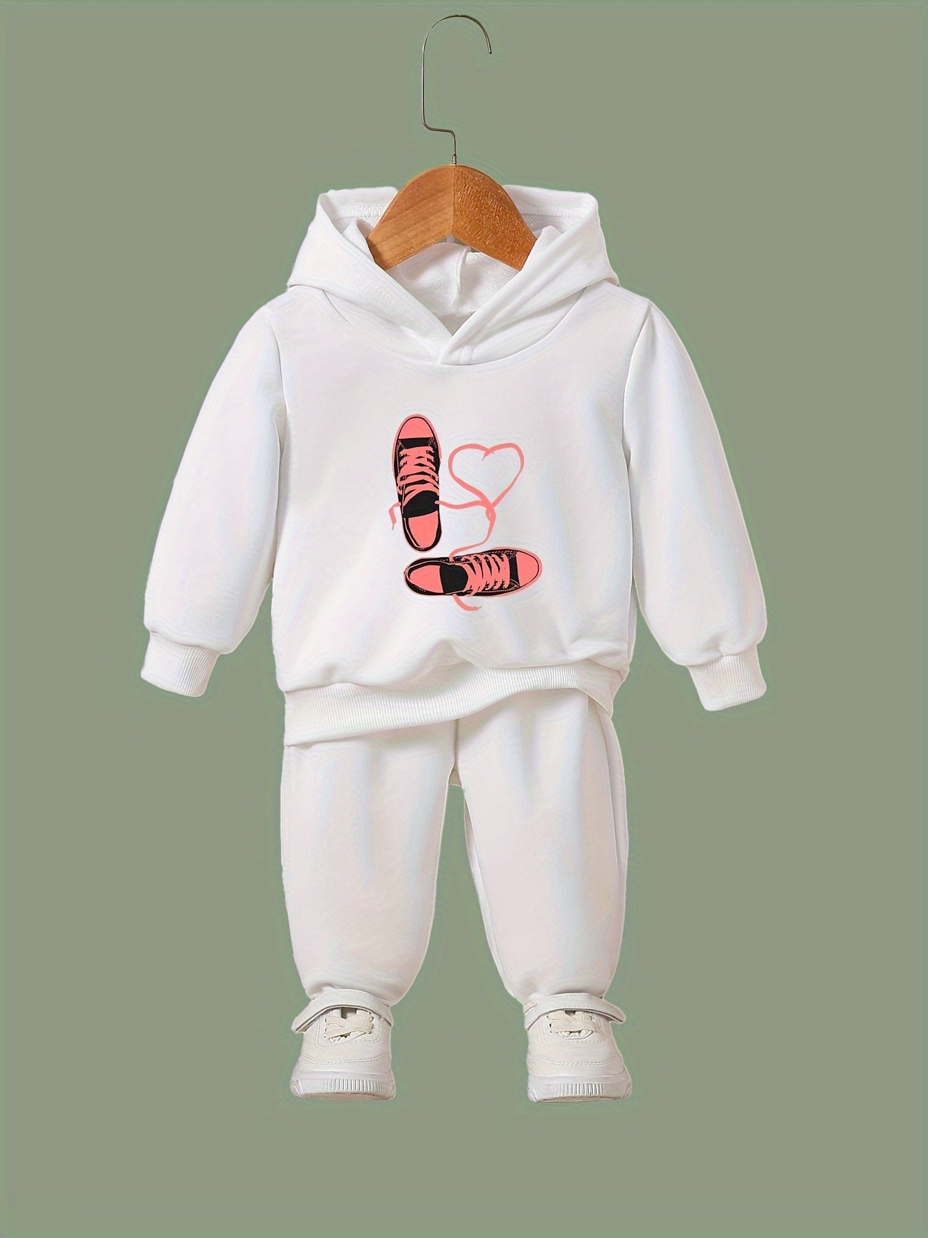 Rope Pattern Long Sleeve Hooded Sweatshirt Girls Cozy Hoodies