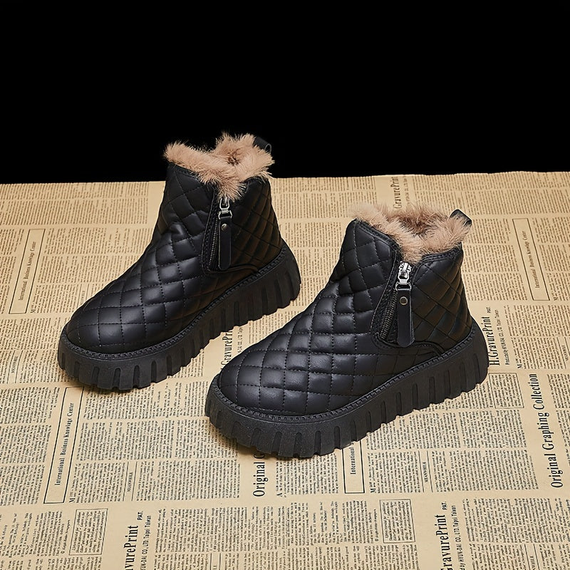 Women's Non slip Thickened Medium Tube Snow Boots