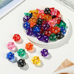 7 Piece Sided Dice Set for Party Fun