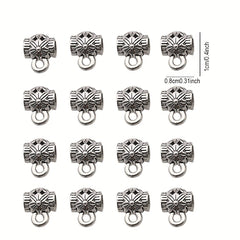 Ancient Silvery Alloy Charms Jewelry Connectors Spacer Beads Bracelet Accessorie