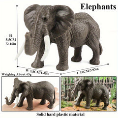 Realistic Jumbo Wild Zoo Animals Figurines Plastic African Jungle Animals Toy