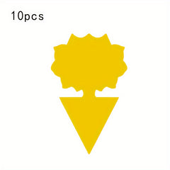 10pcs Sticky Insect Boards Butterfly Sunflower Pattern Non Toxic For Home