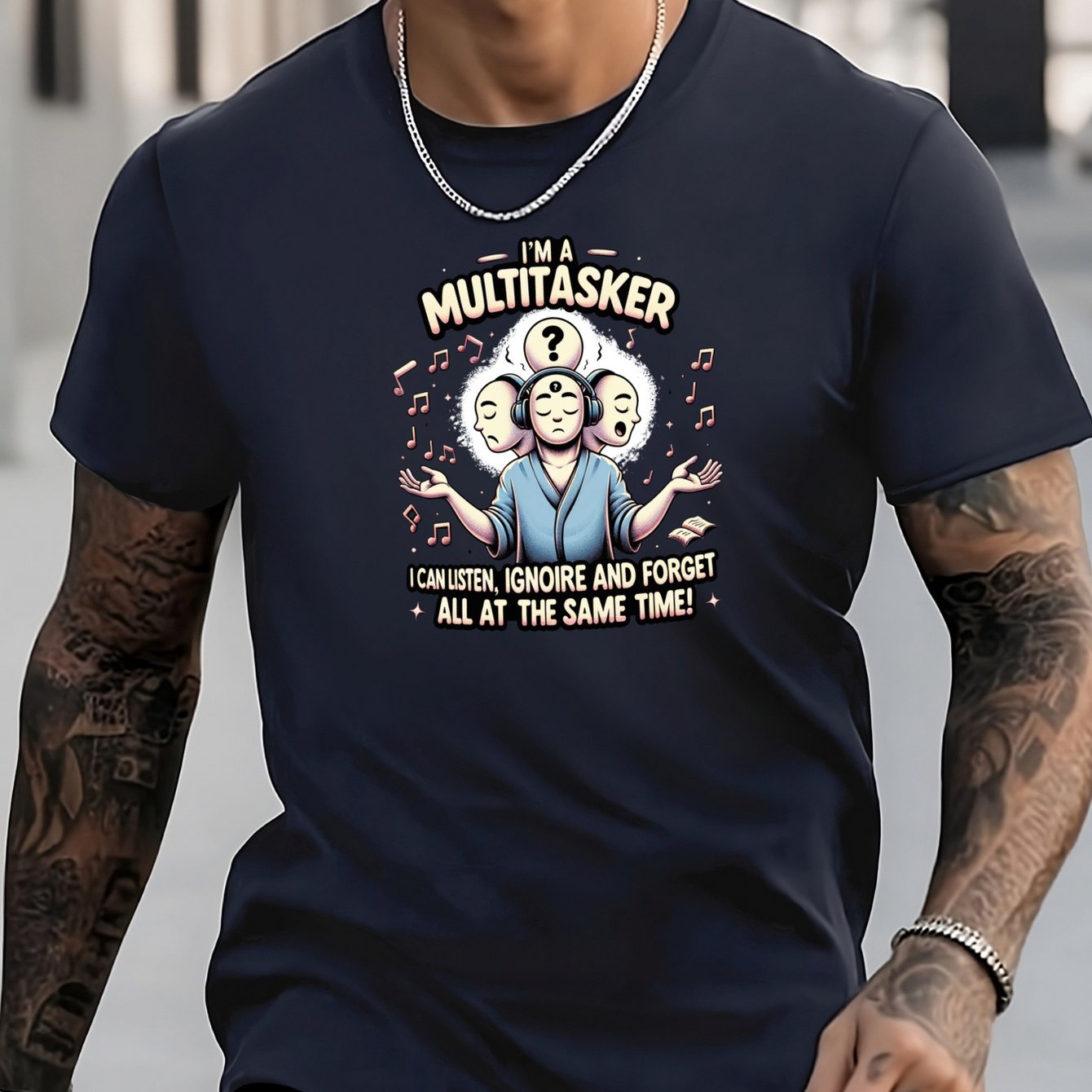 Men's Letters Pattern Shirt Casual Short Sleeve Tee Top