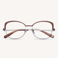 Men's Half Frame Blue Light Blocking Glasses Anti UV Ray