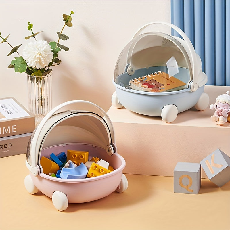 Cartoon Desktop Storage Box Portable Flip Top Toys Debris Storage Box