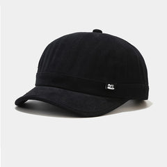 Short Brim Classic Baseball Cap Vintage Solid Casual Dad Hat Lightweight
