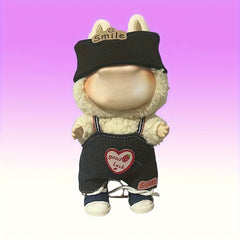 Doll Cosplay Clothes Set - Hat, Work Pants, Headwear, Skirt - Two-Piece Set