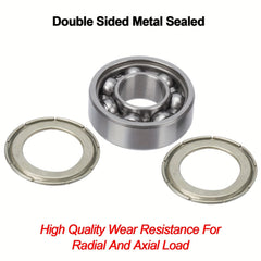 High Performance 608 ZZ Ball Bearings 10pcs
