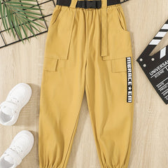 Boys Letter Long Pants Spring Autumn Kids Clothes