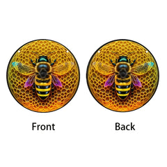 Bee Suncatcher Stained Glass Window Hanging for Home Decor