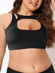 Women's Seamless Cut Out Yoga Workout Bra