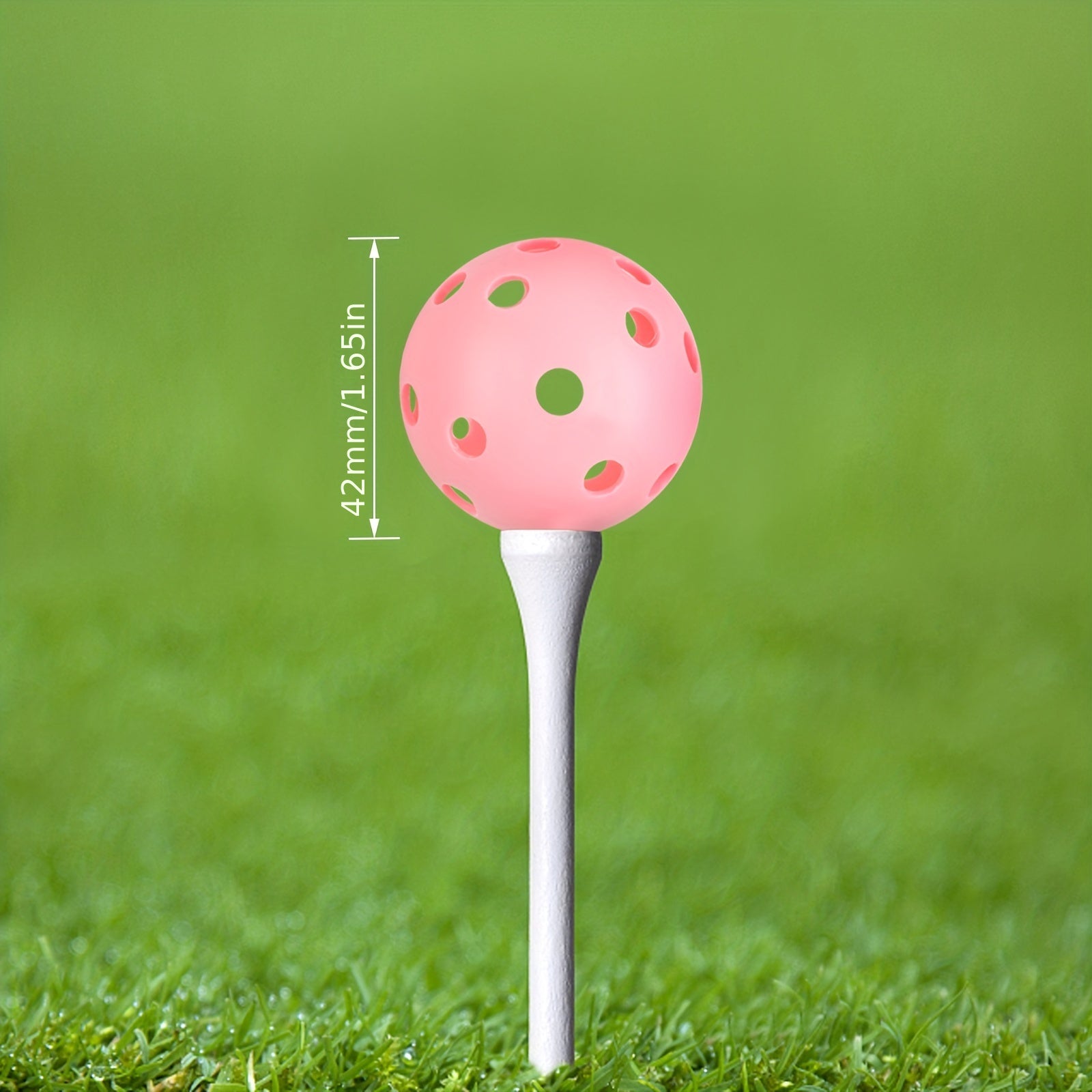 24-Pack Plastic Golf Balls for Backyard Practice & Swing Training
