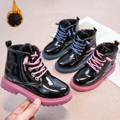 Girls Soft Warm Fleece Boots - Indoor Outdoor Walking Winter