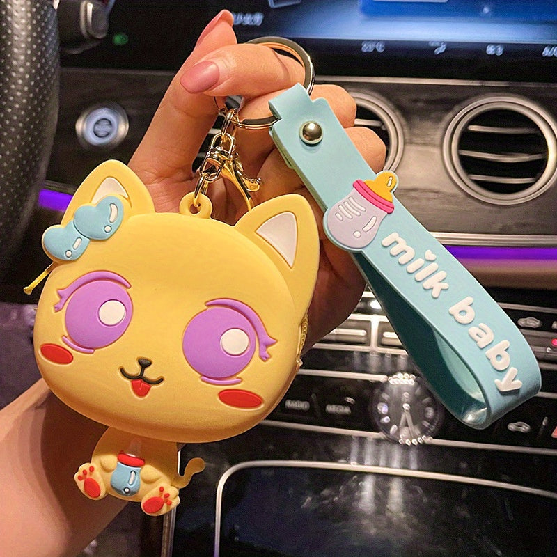 Mini Silicone Baby Zero Wallet Keychain Couple Bag Coin Earphone Storage Bag