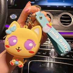 Mini Silicone Baby Zero Wallet Keychain Couple Bag Coin Earphone Storage Bag