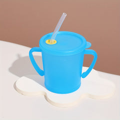 250ml Solid Water Cup With Straw Leakproof Bottle Outdoor Sports Travel