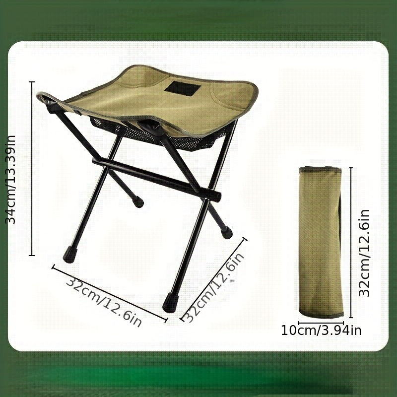 Portable Folding Chair for Camping and Fishing with Bag