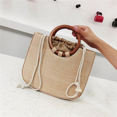 Women's Straw Tote Bag Handbag Beach Summer Shoulder Bag