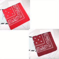 Cashew Flower Square Scarf Hiphop Hairband Bandana