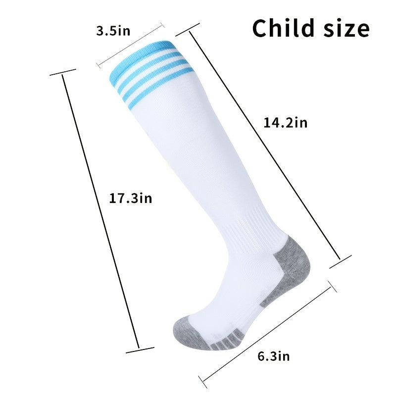 Breathable Stripe Football Socks for Sports