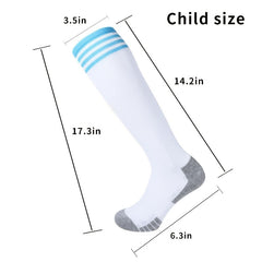 Breathable Stripe Football Socks for Sports