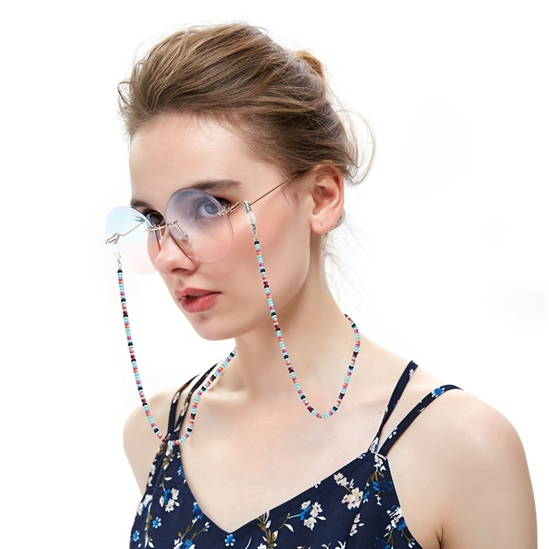 Boho Beads Glasses Chain Colorful Mask Glasses Accessories
