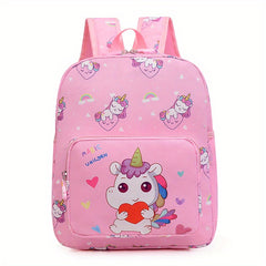 Kids Cartoon Unicorn Backpack Large Capacity Schoolbag