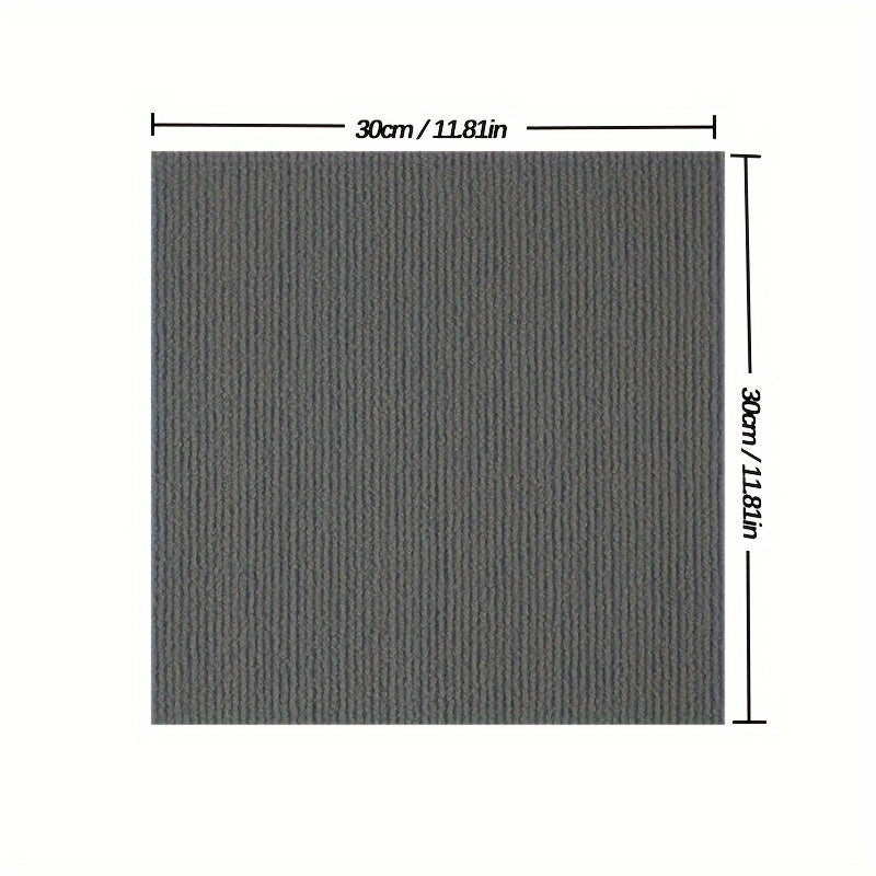 10pcs Self Adhesive Carpet Floor Tiles 12 X 12 5mm Thick Peel Stick