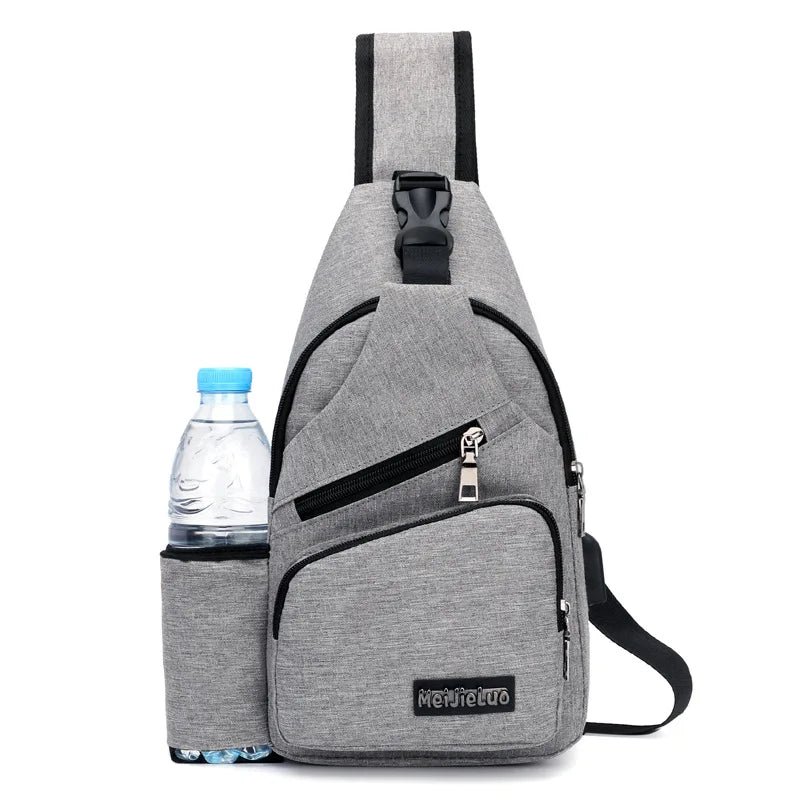 Small Casual Messenger Chest Bag Unisex Women Men