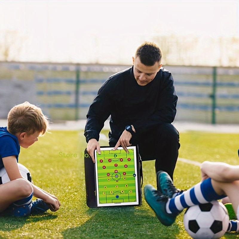 Foldable Magnetic Football Basketball Training Board Soccer Coaching Clipboard